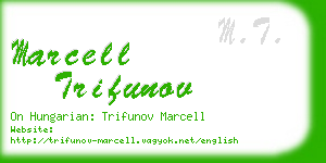 marcell trifunov business card